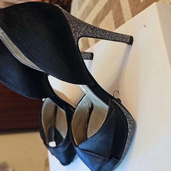 Caparros Satin Platform Peep Toe Heel - Picture 5 of 12